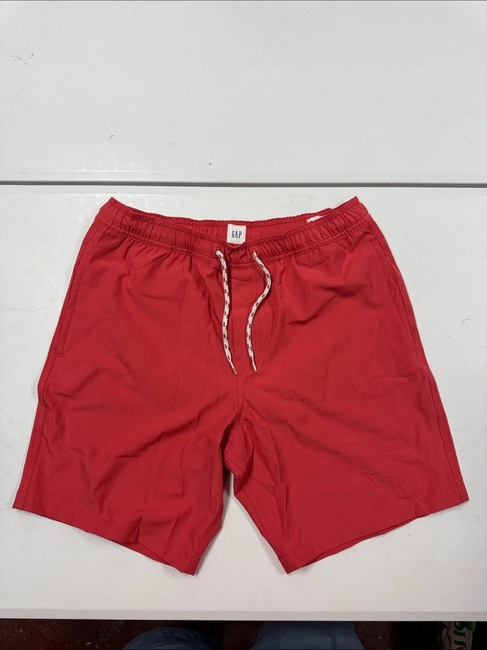 GAP Red Men’s Swim Trunks with Drawstring